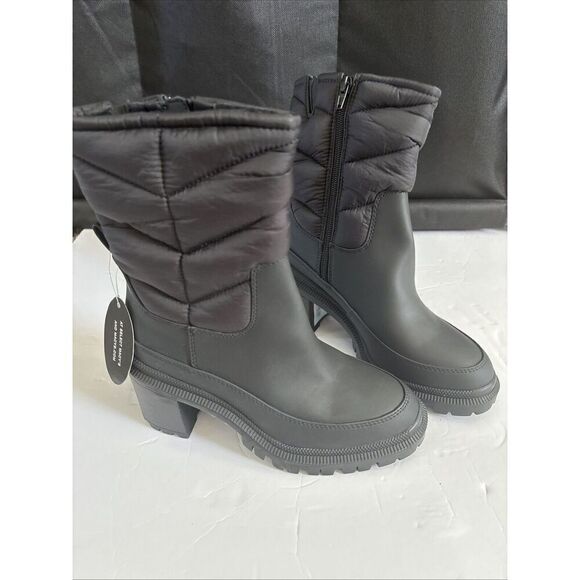 INC International Concepts Suludi Black Quilted Sole Booties Size 5M NEW - Picture 1 of 5